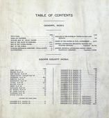 Table of Contents, Cedar County 1917 Copy 1